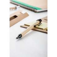 Stylo à bille noir - encre bleue - dans étui en carton recyclé_2