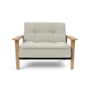 Fauteuil design convertible Dublexo Frej Mixed Dance Natural - Chêne clair - Innovation Living - 90x115 cm_2