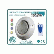 Projecteur LED RGB 35W extra-plat pour piscine - Étanche IP68 avec télécommande et 19 modes d'éclairage_2