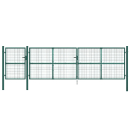 Vidaxl portal de jardin maille vert 500x175 cm acier galvanisé 154540_2