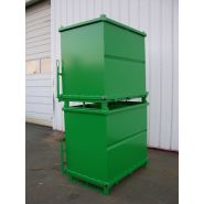 FOP/FIP/FMP - Benne agrégats renforcée à fond ouvrant - Goubard SARL - Capacité 500 à 1000 L_2