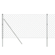 Vidaxl clôture à mailles losangées argenté 1x10 m 154001_2