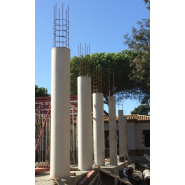 Coffrage de poteau en carton rond finition lisse - Référence 580_conf - Léger, imperméable et recyclable_2