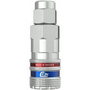 Séries 381 eSafe - DN 8 - Coupleur CEJN en acier zingué/laiton - Débit élevé et sécurité ISO 6150 C_2