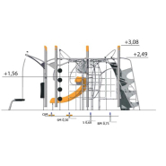 Structure multi-jeux 5-12 ans - Agito Igloo gris 8002199 - Hags - Fondation à enterrer_2