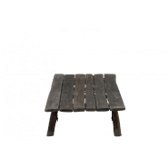 Table basse de salon CHET en chêne brun vieilli - Dimensions 121x66x32 cm_2