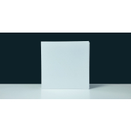 Enseigne drapeau caisson carrée en composite Dibond 3 mm avec supports en aluminium réglables_2