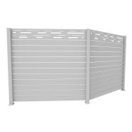 Clôture en aluminium - My Clôture - Lame 125mm avec ajour de 15mm - Gris 7016, Blanc 9016 ou Gris 2100 sablé_2