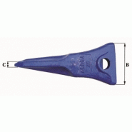 Dents de godet adaptables Feurst AF 7359 V - 6,50 kg - Dimensions précises_2