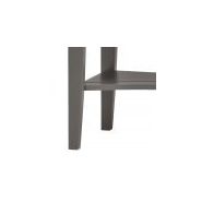 Dolco000k - Bureau droit moderne Dolce Laque Carbone - Meubles Minet - Largeur 840 mm - 1 tiroir coulissant_2