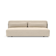 Innovation Living - Canapé convertible design Yonata tissu Phobos Latte - multifonction et minimaliste_2