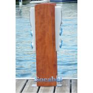 Borne marina Socabel - H1000mm x L400mm x P320mm - Tahiti double pour marina, quai et pontons_2