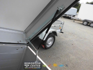 Remorque aluminium Humbaur - 165 x 110 cm - ridelles 500 mm - capot sécurisé & étanche - 1 essieu - PTAC : 750 kg - Reference K1 276 150 2000 2_2