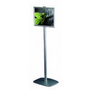 4267 - Porte-visuel de comptoir double face - Afix Diffusion - Hauteur 140 cm - Aluminium anodisé naturel_2