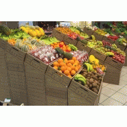 Support de grande capacité pour caisses et cartons de fruits