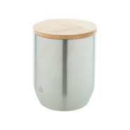 Mug thermos - double paroi en acier inoxydable recyclé - couvercle en bambou - 300 ml_2