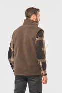Bodywarmer polaire unisexe avec intérieur sherpa - Réf: WK610_2