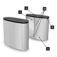 Couloir sécurisé de passage SL910 - Automatic Systems - 250W - contrôle dissuasif des piétons dans les deux sens_2