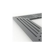 Grille d'arbre carrée - motifs modernes et géométriques - CUB - POLYMOBYL METAL_2