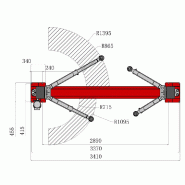 Pont élévateur 2 colonnes 4t  - Déverrouillage automatique - 220 V_2