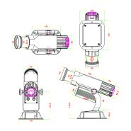 Projecteur gobo WT-RT3065 - Noble - LED rotatif 30W extérieur - Distance de projection: 3-12m - IP65_2