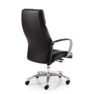 Fauteuil de Direction DORIAN Grand Confort - Dossier haut - Eco-cuir noir - Référence 7637 FR206_2
