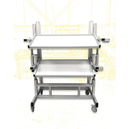 Poste de travail sur mesure à châssis en profilé 45x45 ou 40x40_2