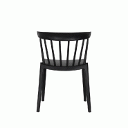 Windson - Chaise empilable en polypropylène noir_2