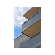 206 012 106 - Garde-corps en aluminium - Bugal SA - Main courante ronde Ø50mm - Remplissage tôle perforée_2