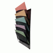 Presentoir mural mesh noir à l'italienne_2