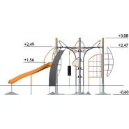 Jeu de plein air pour enfants 5 à 12 ans Agito Q gris