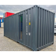 Conteneur maritime 20' avec portes sectionnelles - Dimensions extérieures : 6,06m x 2,44m x 2,90m_2