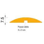 Ralentisseur en PVC recyclé - Visible jour et nuit - Hauteur 7,5 cm - RAL M75 - ADS Equipements Eurl_2