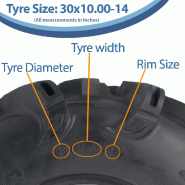 30x10.00-14 (255/80-14) ATV Tyre 8-ply WU16 OBOR Mudfalo 77J E-Marked Road Legal_2