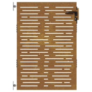 Vidaxl portail de jardin 85x125 cm acier corten conception de carré 153246_2