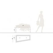 Intal 133147 - Jardinières en béton sablé ou peint - Komserwis - Hauteur 45 cm_2