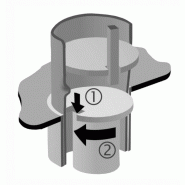 Potelet amovible Primabloc Forum - diamètre 76mm - à clé - finition peint sur zinc_2