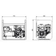 Ge 7000 BBM - Groupe électrogène portatif Mosa - 5.5 kVA monophasé - Fréquence 50 Hz_2