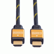 Roline gold câble hdmi high speed, m-m, retail blister, 1 m_2