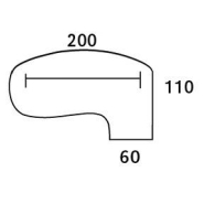Bureau manager IDRA - L200 x P110 cm - noyer - neuf avec pied métal et passe-câble amovible_2