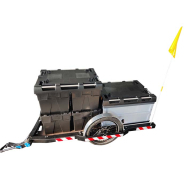 Remorque mécanique utilitaire, agile et performante destinée aux livreurs et cyclo-logisticiens - Capacité 200kg - Runner_2