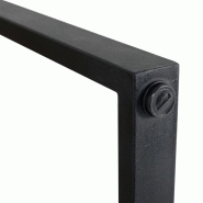 Table de bar industrielle en acier et acacia 1800x900mm | Bolero - DK905_2