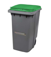 Conteneur Korok - 2 Roues - 340L - Polyéthylène haute densité avec Barre_2