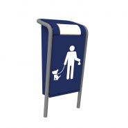 FalcoJona 50 litres - Poubelle publique robuste - Bac intérieur avec poignées - Serrure anti-vibrations_2