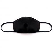 Masque lavable technique Silver Touch - noir avec bordure argentée - modèle mixte fabriqué en France_2