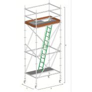 Échafaudages roulants MEKA 48 - Dacame France SAS - tube d’acier de diamètre 48,3 mm - conforme norme NF-EN 1004_2