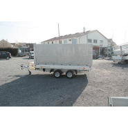 Remorque plateau - Humbaur HN 203118 / HN 253118 - 2 essieux, ridelles alu, roues surbaissées_2