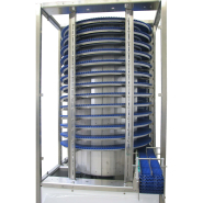 Elévateur à spirale pour  l'ascension ou la descente de manière hélicoïdale de produits en continu_2