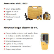 Niveau laser rotatif double pente TOPCON RL-SV2S - Pack complet avec trépied et mire aluminium 4m_2