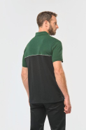 Polo bicolore écoresponsable manches courtes unisexe - WK210 - Antiboulochage et lavable à 60°C_2